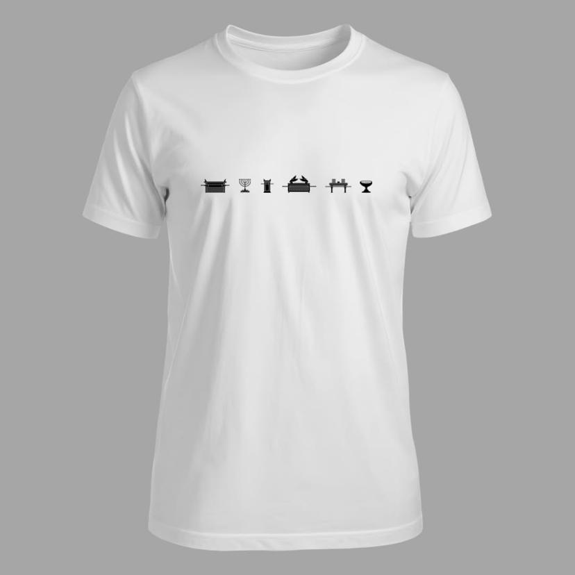 Camp shirt front design